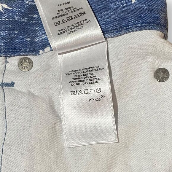 POLO RALPH LAUREN Women's Blue Callen High Rise Slim Jeans Size 27 Button Fly - Picture 10 of 10